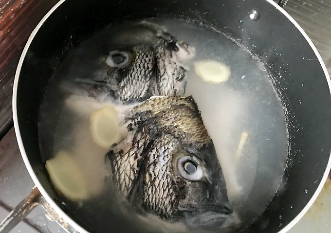 【釣り飯／鯛めし】クロダイの炊き込み