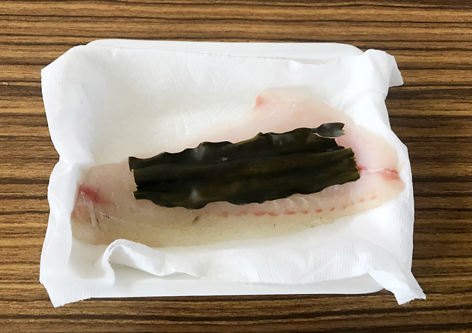 【クロダイ／昆布締め】釣ってきたチヌを血抜き後寝かせてエイジング。熟成刺身。