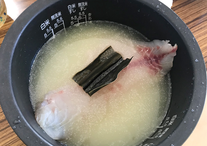 【釣り飯／鯛めし】クロダイの炊き込み＆出汁