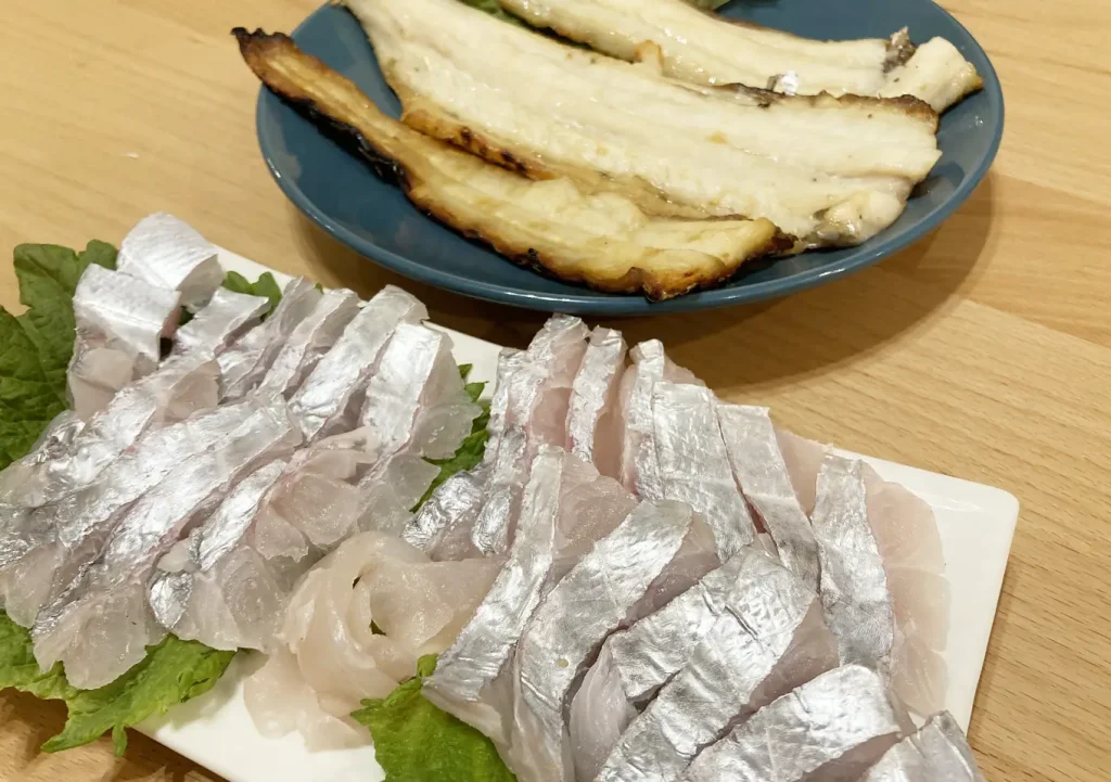 太刀魚(タチウオ)レシピ/塩焼き&刺身/カヤックフィッシング千葉内房/ライトジギング釣果5〜6月
