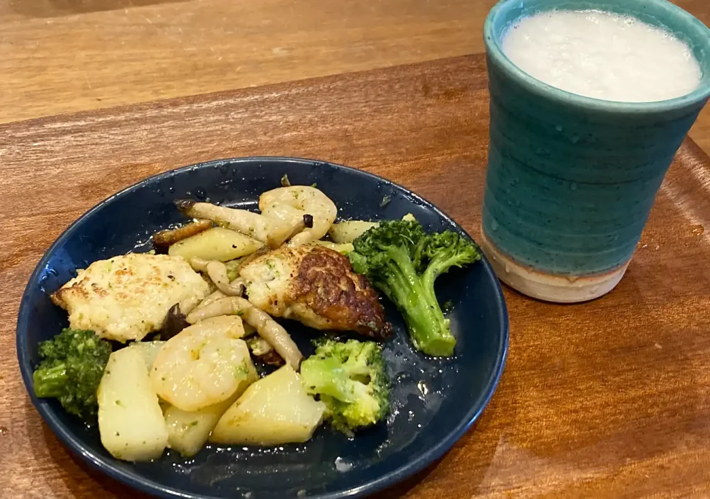 釣り飯(エソレシピ)/アヒージョ/つくね揚げ