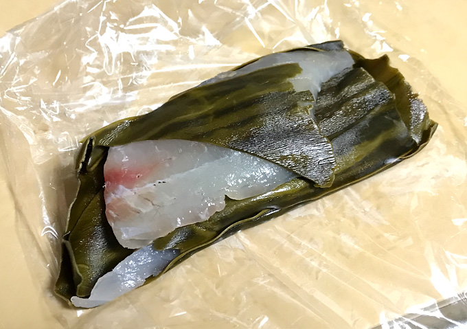 【クロダイ／昆布締め】釣ってきたチヌを血抜き後寝かせてエイジング。熟成刺身。