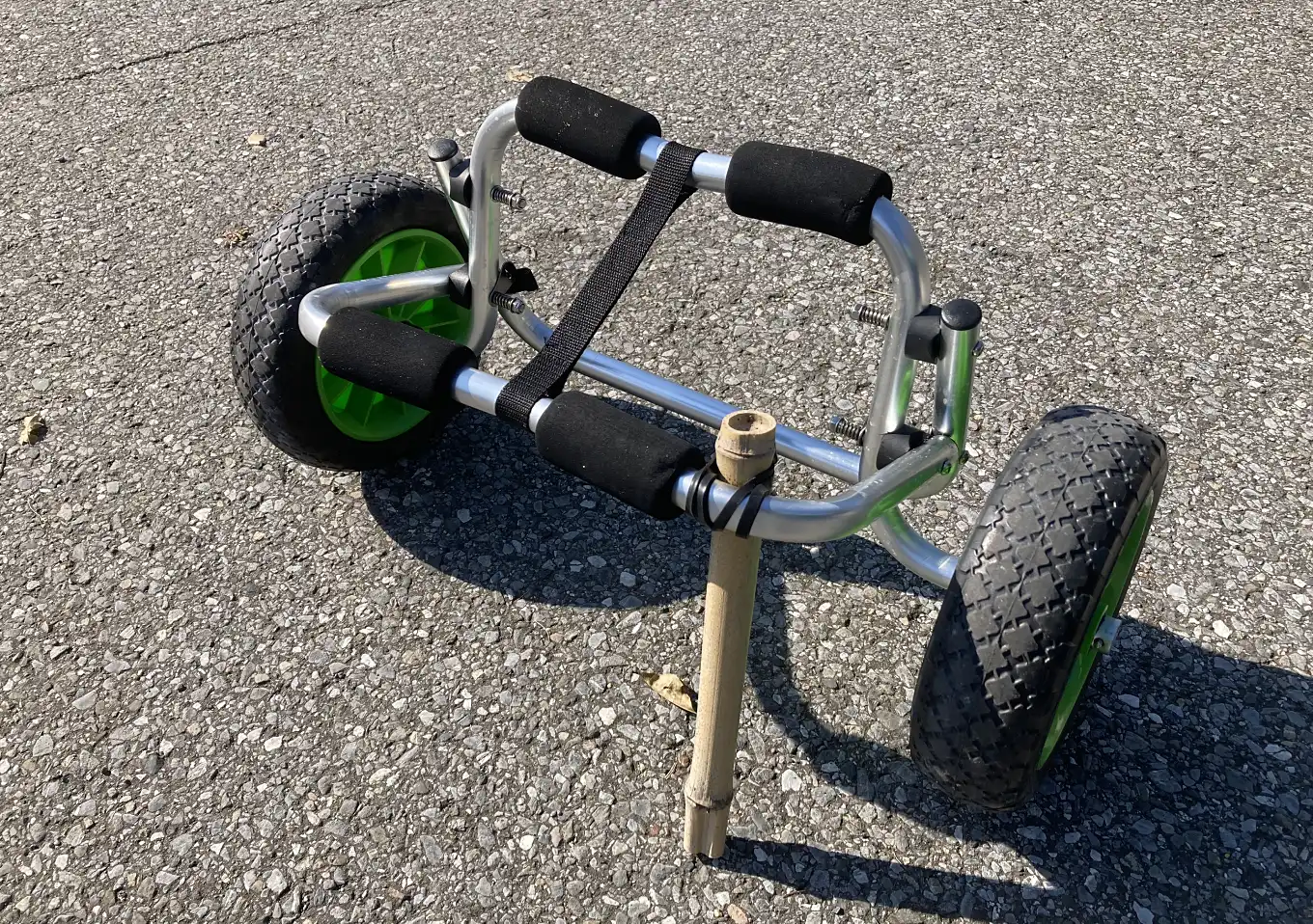 DIY・カヤックカートが自立しない（立たない／倒れる）簡単リメイク自立棒／自作／作り方