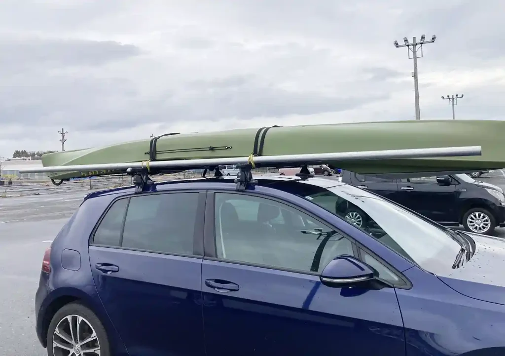 カヤック収納台DIY/自作単管パイクカヤック置き場/素人でも簡単に作れる大型収納ラック屋外屋根付き