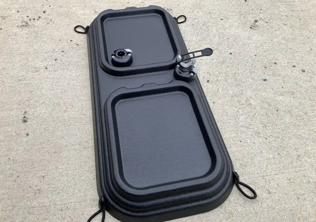 ホンデックスPS-611CN2／カヤック艤装【魚探・ロータリープラットフォーム】【Gホールド】（レイルブレイザ）／バイキングカヤックのセンターコンソール_プロフィッシュ45_忍_ニモ（取り付け方）固定方法／タッピングネジ直付け