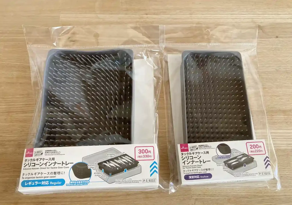 ダイソーのシリコンインナートレー(剣山)/ルアータックルケースの整理(レギュラー対応)収納箱100均/bifarr/jackallカヤック便利アイテム/PS-6110CN2/ロッドホルダー/取り付け方