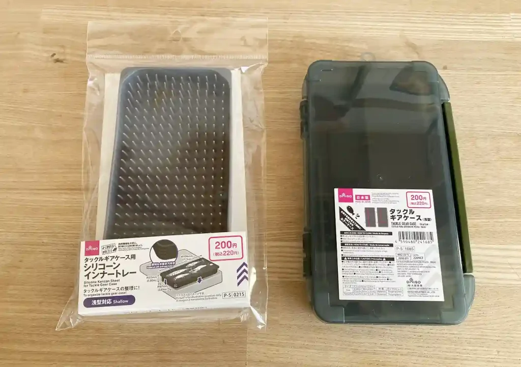 ダイソーのシリコンインナートレー(剣山)/ルアータックルケースの整理(レギュラー対応)収納箱100均/bifarr/jackallカヤック便利アイテム/PS-6110CN2/ロッドホルダー/取り付け方