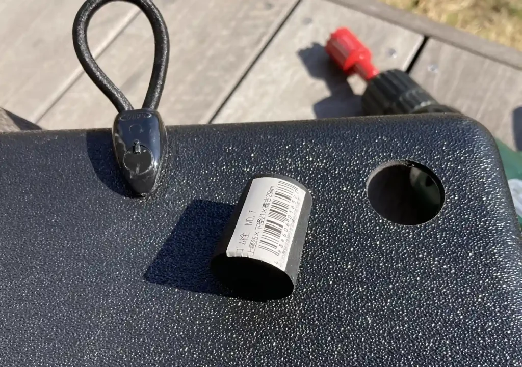 ホンデックスPS-611CNⅡ／配線／バイキングカヤック（プロフィッシュ・忍・ニモ）センタコンソール艤装／収納カスタマイズ