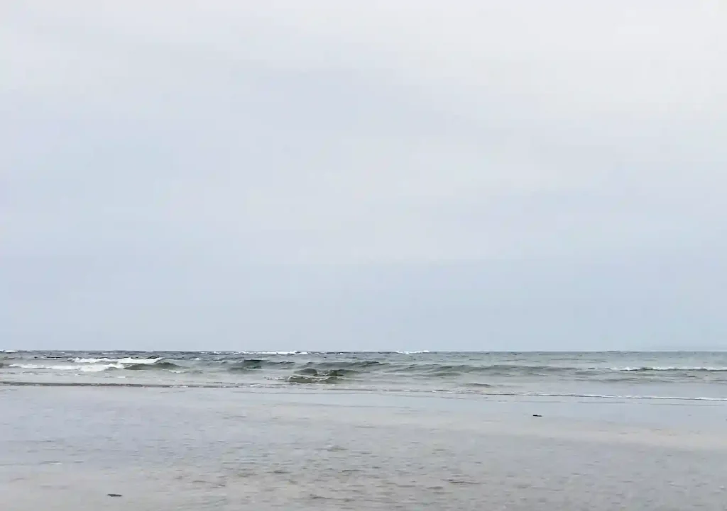 外房カヤック出艇場所／穏やかな浜／勝浦・鴨川／波高注意