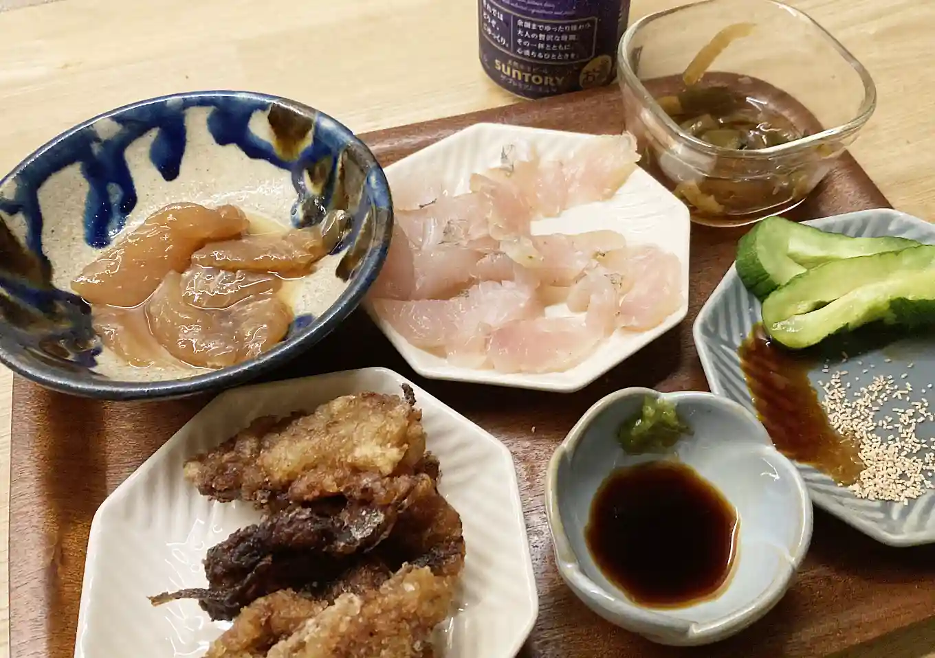カンパチのフライ／青物揚げ物釣レシピ／釣飯／小アジ・小カマスの竜田揚げ／エソのさつま揚げ／カンパチの漬け丼「作り方」