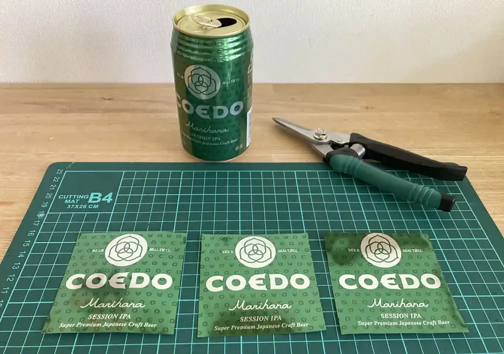 【カヤックDIY】好きなビール銘柄のアルミ缶で作るレーダーリフレクター/COEDOの毱花/作り方/海上保安庁が推奨/空き缶レーダー反射器「みえな ア缶」