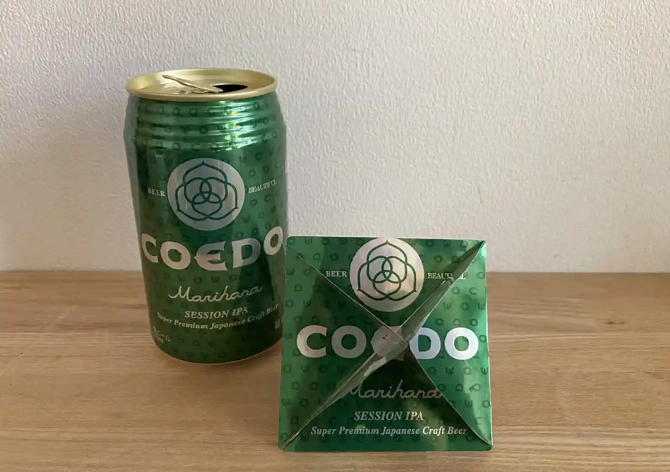 【カヤックDIY】好きなビール銘柄のアルミ缶で作るレーダーリフレクター／COEDOの毱花／作り方/海上保安庁が推奨／空き缶レーダー反射器「みえな ア缶」