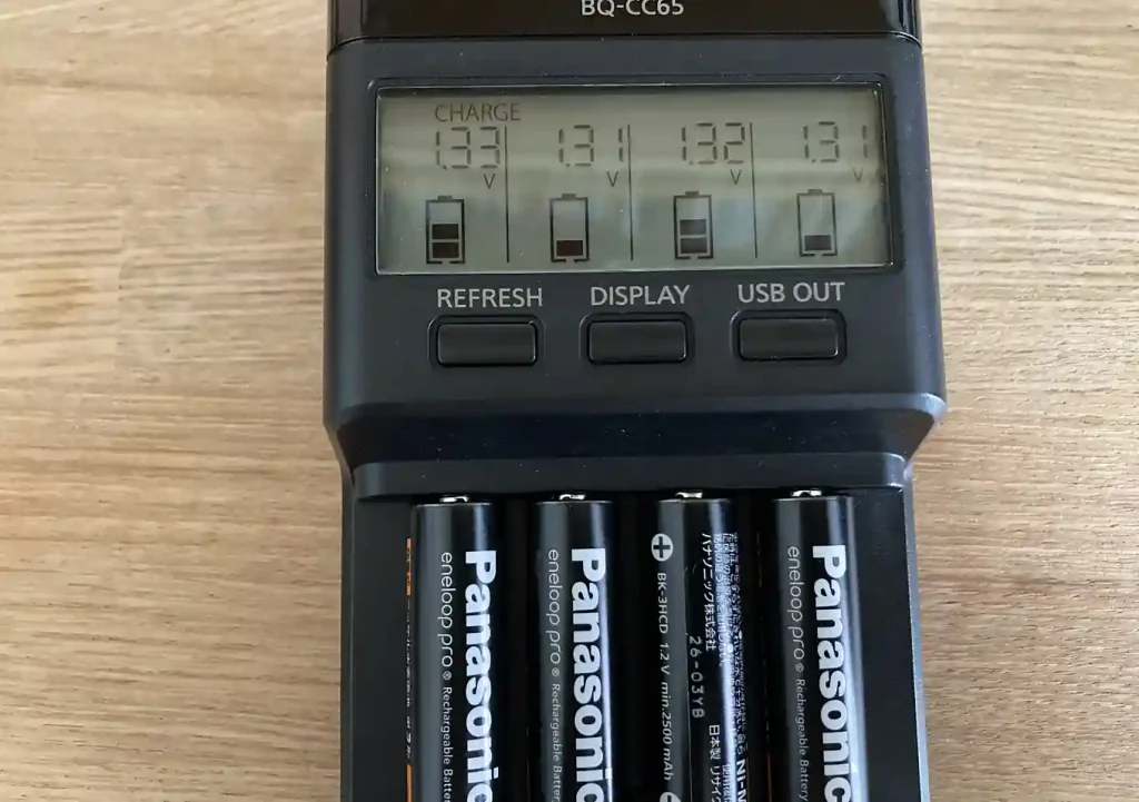 ホンデックスPS-611CN2用にエネループプロ購入／BQ-CC65AKBBA/海外逆輸入／アマゾン(amazon)で簡単に購入可能／高容量で魚探バッテリーに／使えるコスパ比較で選択した急速充電器セット