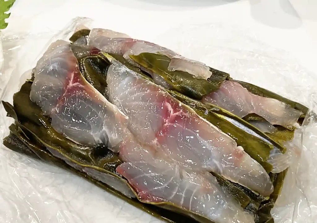 釣りレシピ/シマアジ・マダイ・メジナ・イサキ・ウマヅラハギ/アラの使い方/フライ・香草焼き・昆布締め皮引き