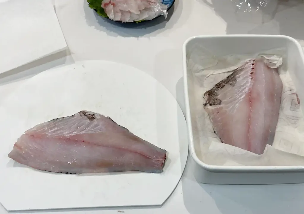 釣飯／簡単魚レシピ／刺身熟成方法／メジナ・マダイ・イサキ・メイチダイ・シマアジ寝かせる