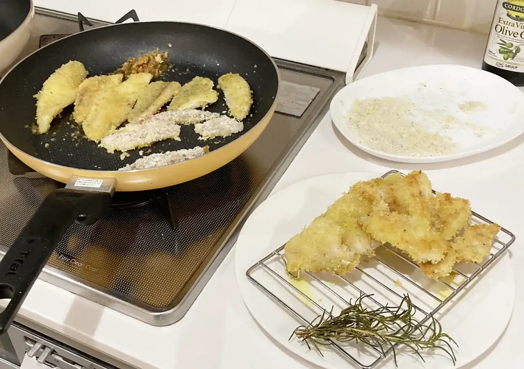 釣飯／簡単魚レシピ／フライ（香草焼き）メジナ・マダイ・イサキ・メイチダイ・シマアジ